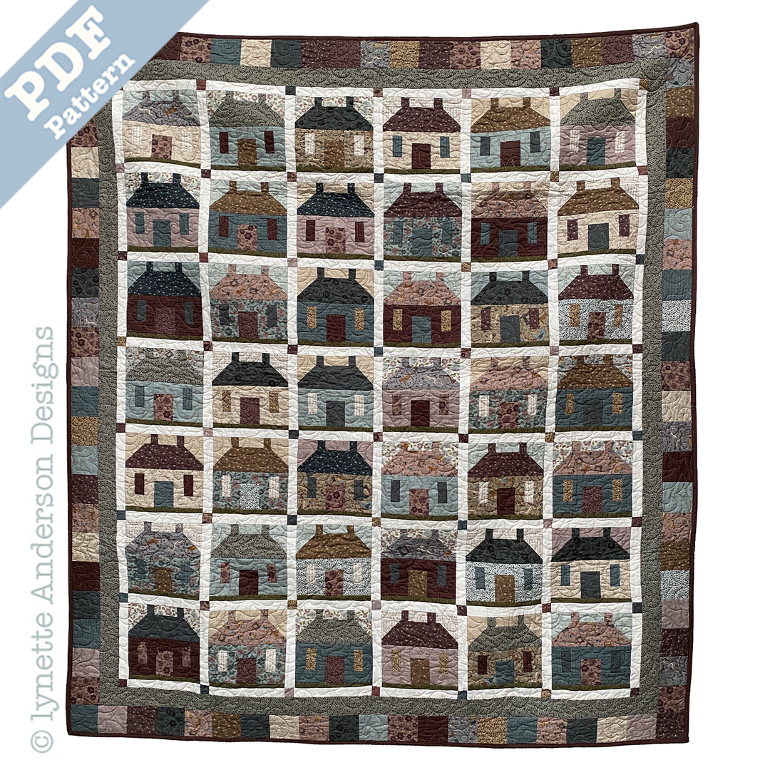 House Next Door Quilt by Lynette Anderson