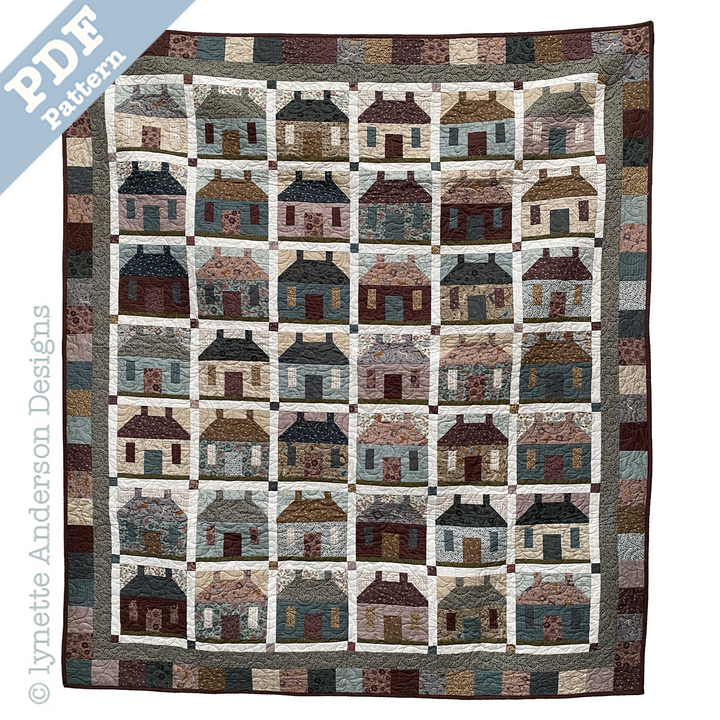 House Next Door Quilt by Lynette Anderson