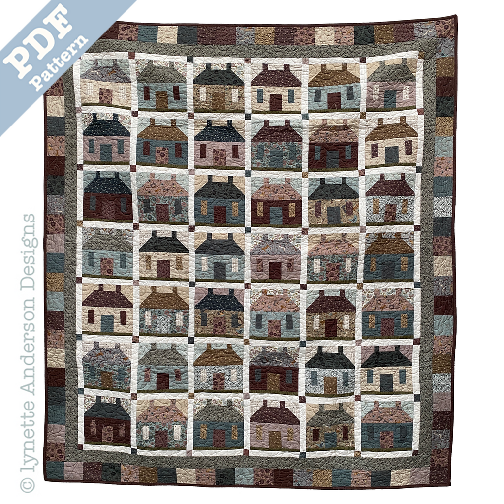 House Next Door Quilt - Downloadable Pattern