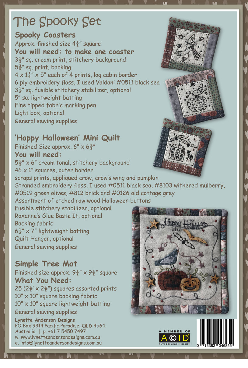 The Spooky Set Coasters Kit