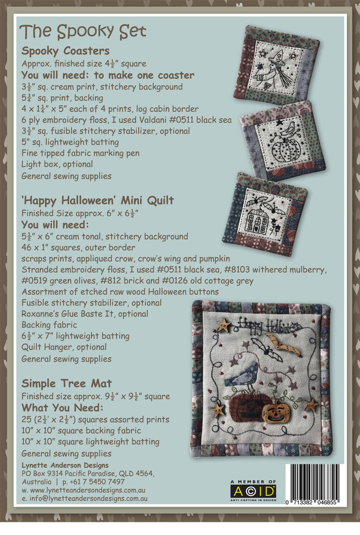 The Spooky Set Coasters Kit