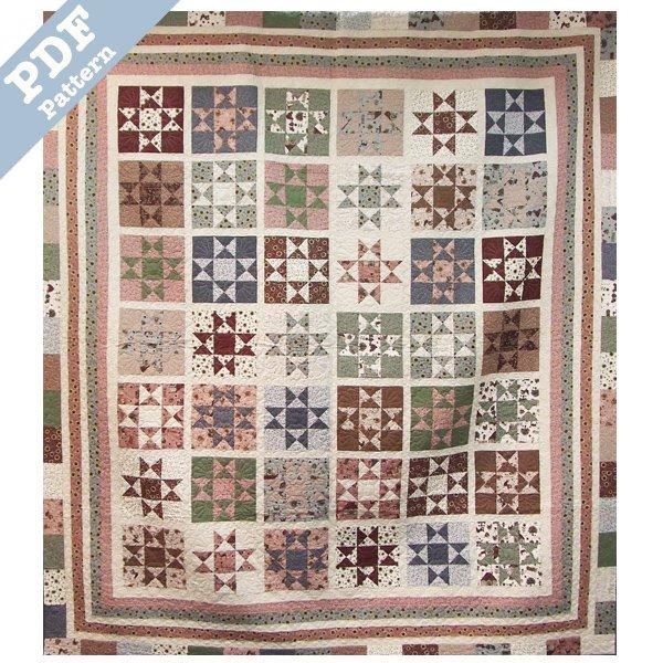 Country Stars Quilt - Downloadable pattern