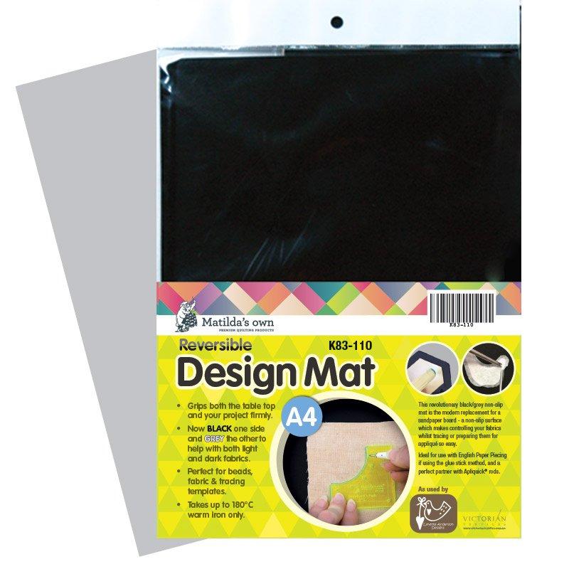 Matilda's Own Reversible Design Mat - black non-slip - A4
