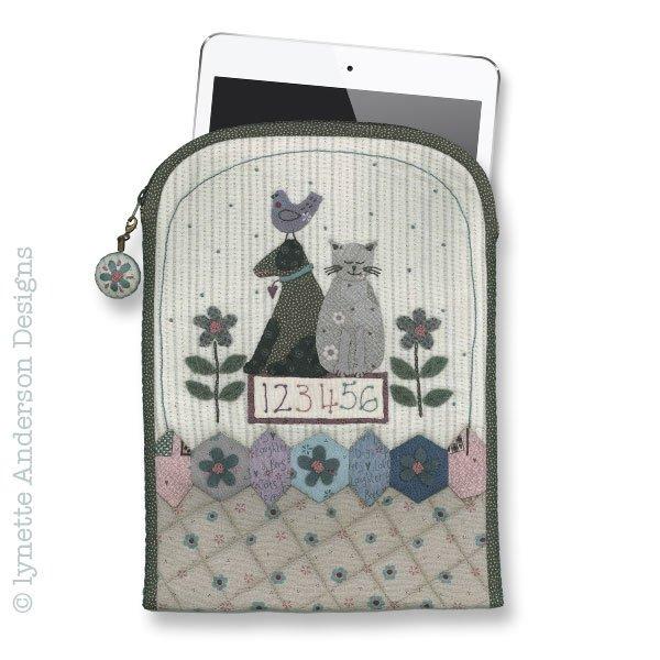 Garden Friends Tablet Cover - pattern