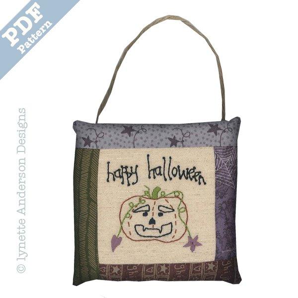 Happy Halloween Pillow - downloadable pattern