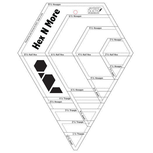 Hex N More Template by Jaybird Quilts JBQ-201