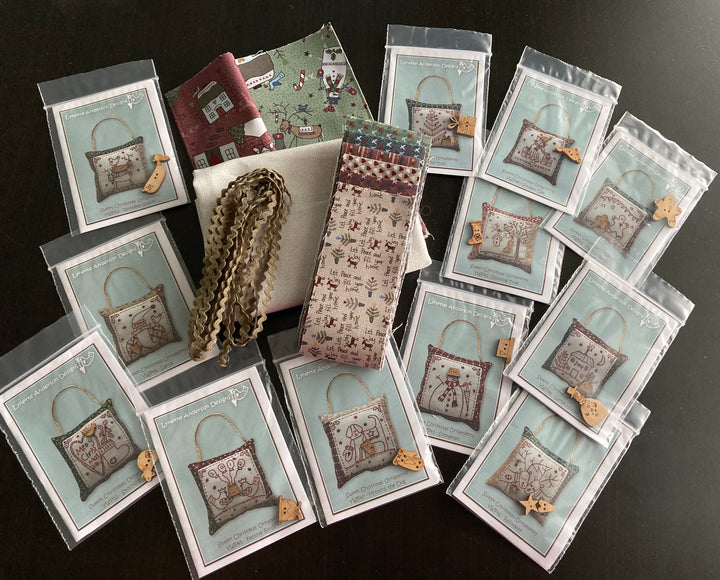 Sweet Christmas Ornaments - Pattern Set and Fabric Kit