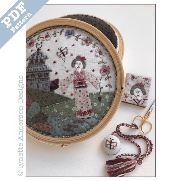 Konnichiwa Sewing Basket - downloadable pattern