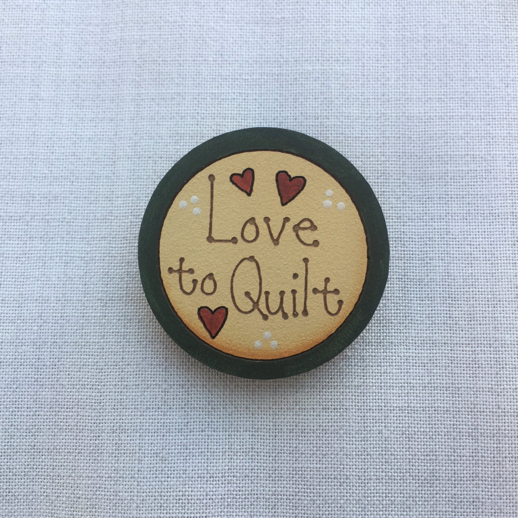 Brooch - Love to Quilt