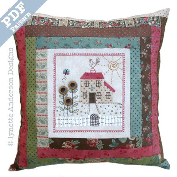 Nora's Garden Pillow - downloadable pattern