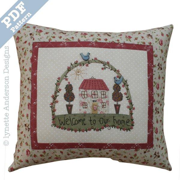 Our Home Pillow - downloadable pattern