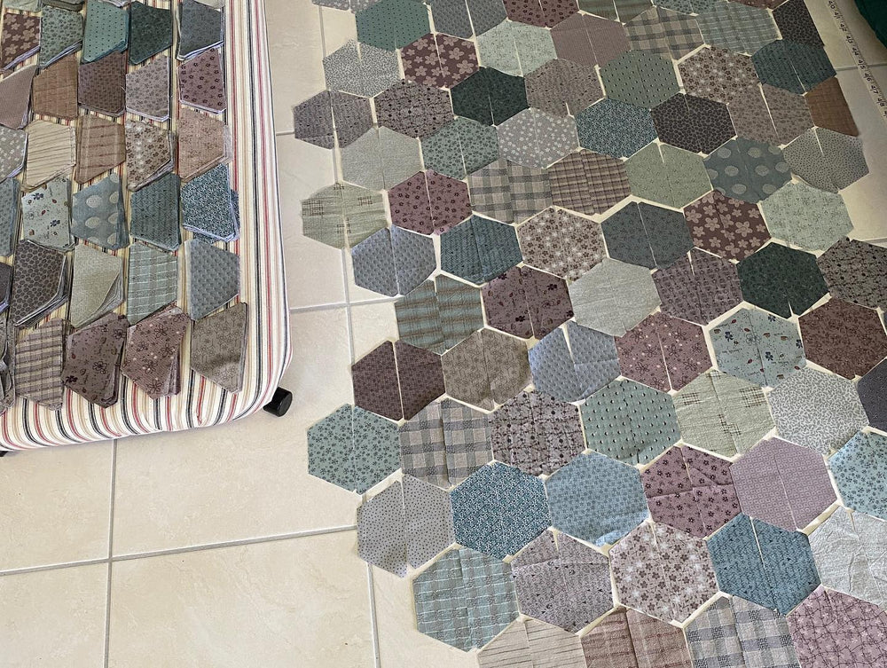 Simple Hexies kit in progress