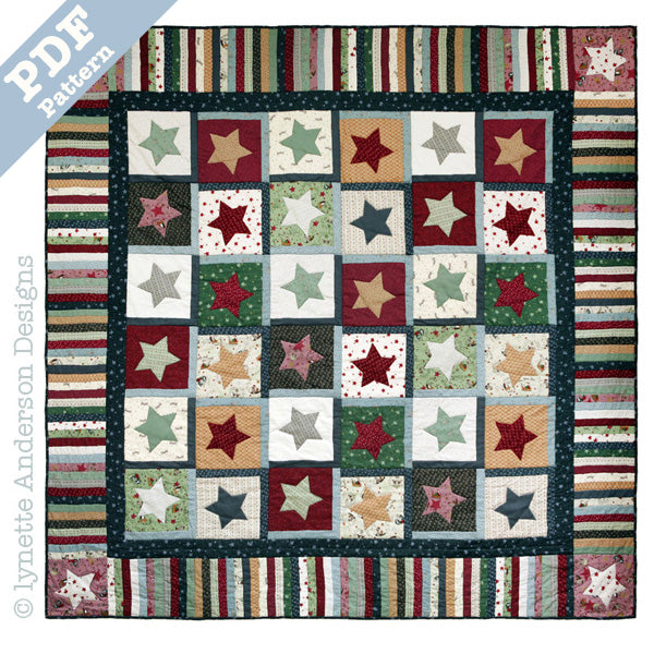 Star Bright Star Stripe - download pattern