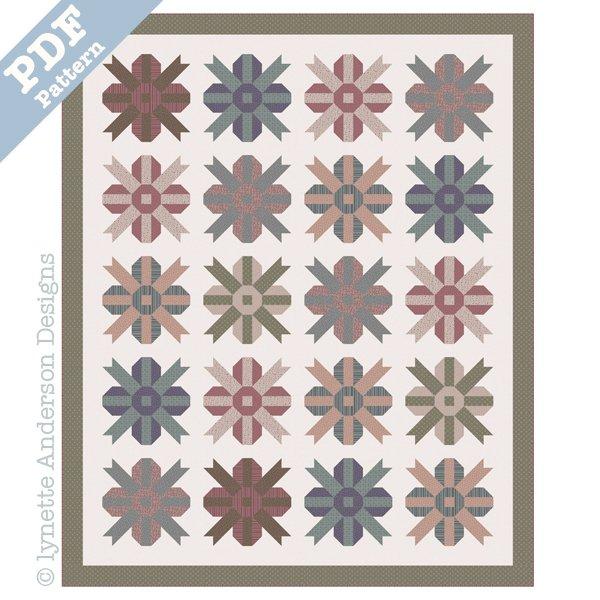 Summer Blossom Quilt - downloadable pattern