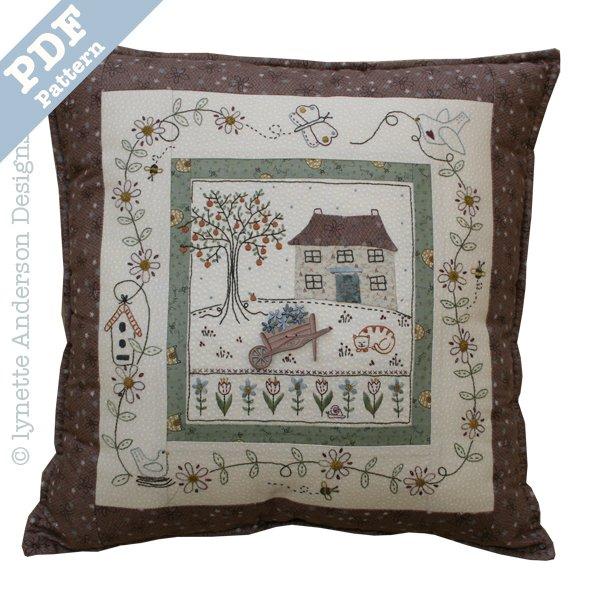 The Orange Tree Pillow by Lynette Anderson