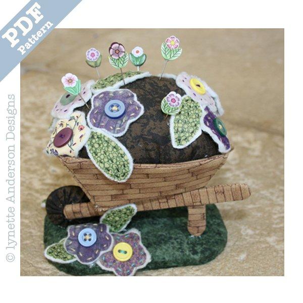 Wheelbarrow Pincushion - Downloadable pattern