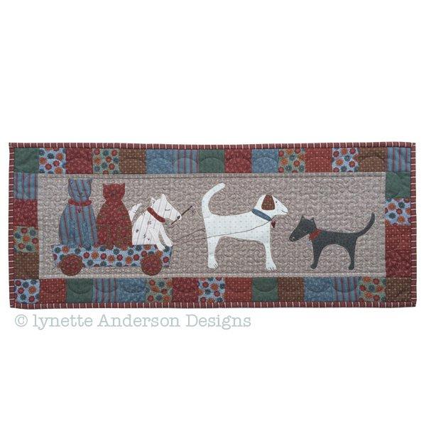 Fur Babies at Play Tablerunner - pattern