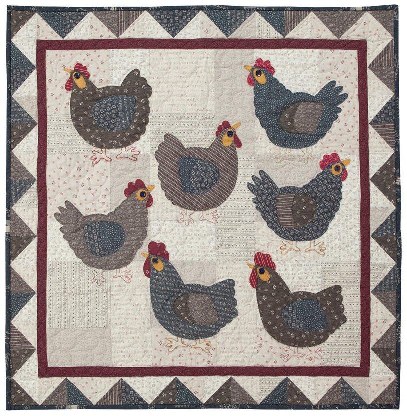 Hens In The Yard - pattern