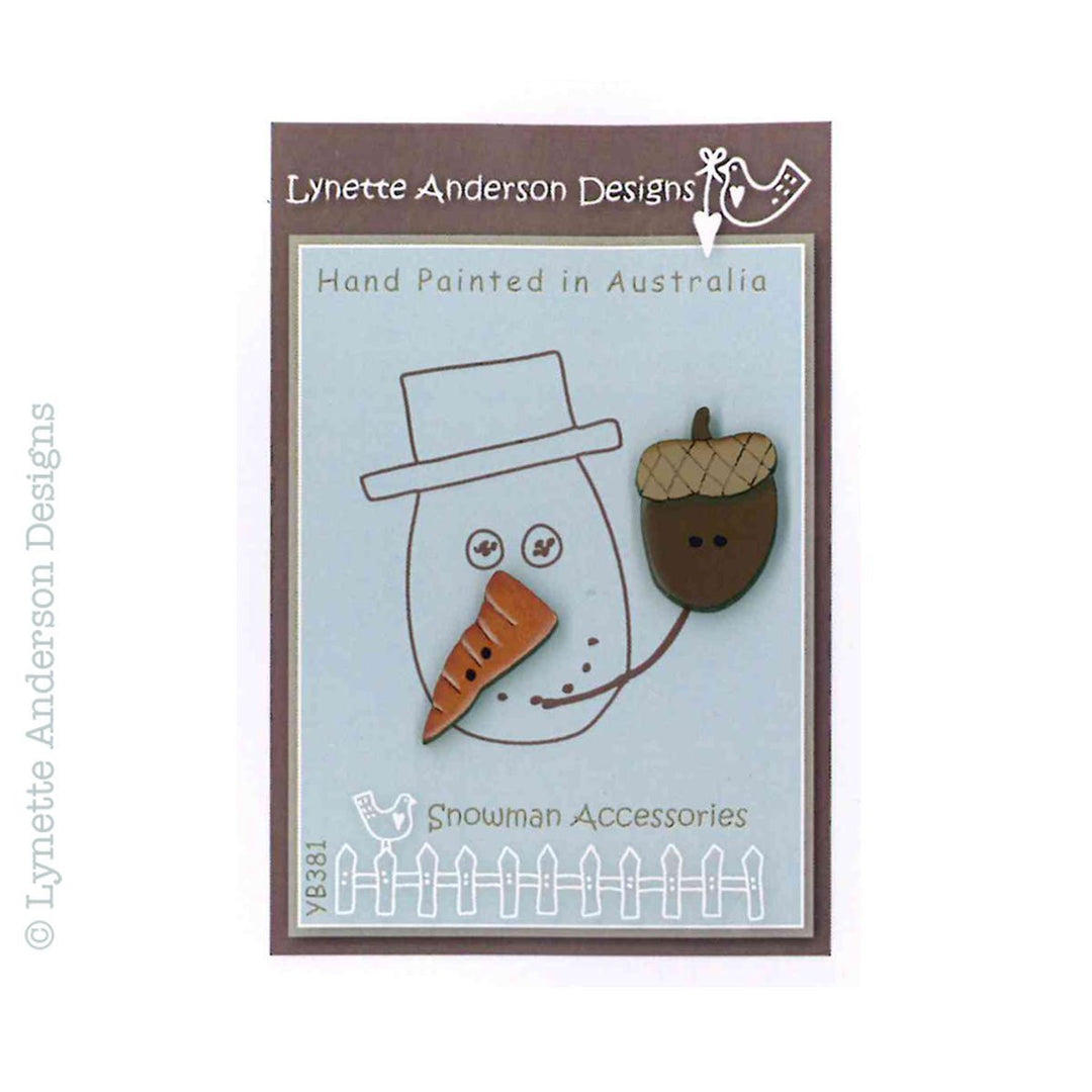 Snowman Accessories Button