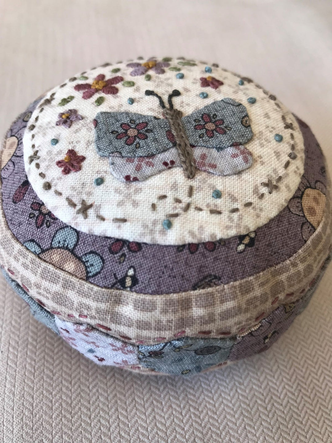 Summer Garden Pincushion by Lynette Anderson